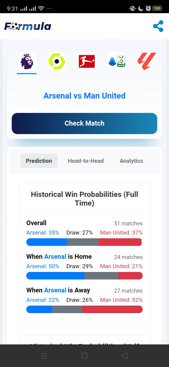 Formula App Interface